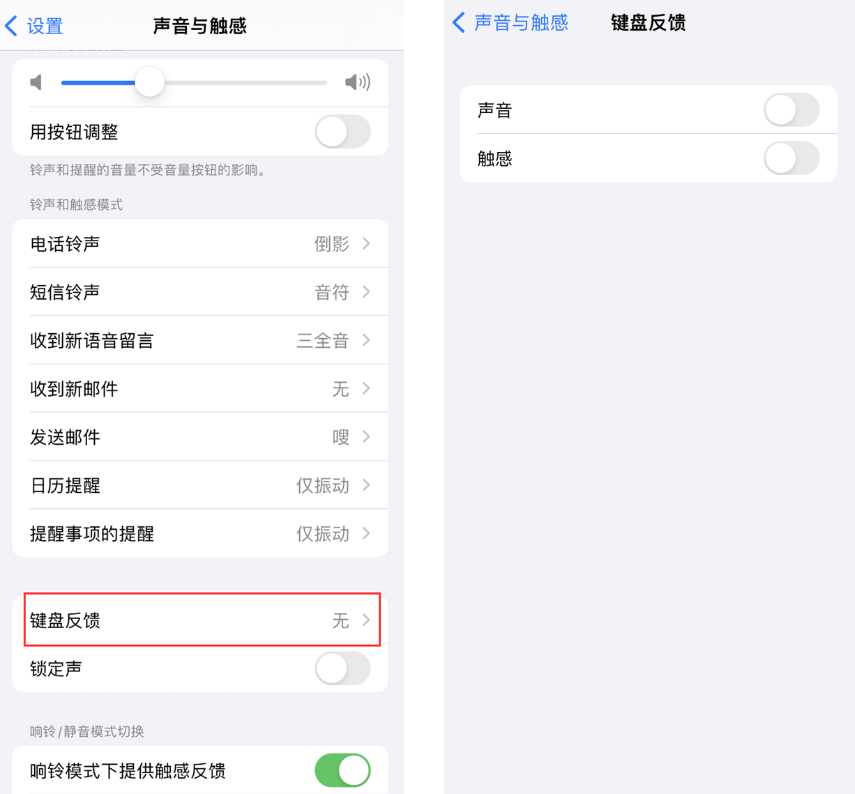 五湖渔场苹果手机维修分享iOS 16 小细节：支持开启 iPhone 键盘声音及触感反馈 